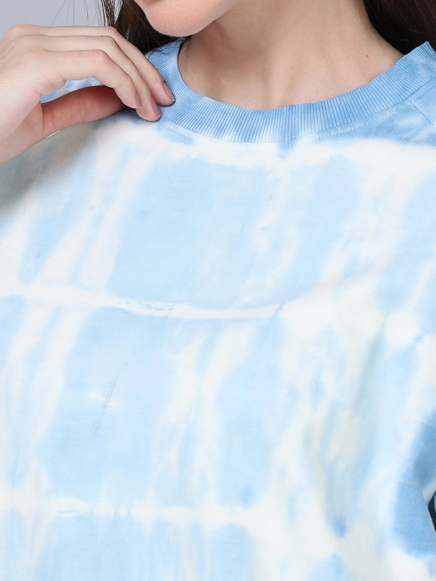 Everyday Statement T-Shirt - Tie and Dye Blue