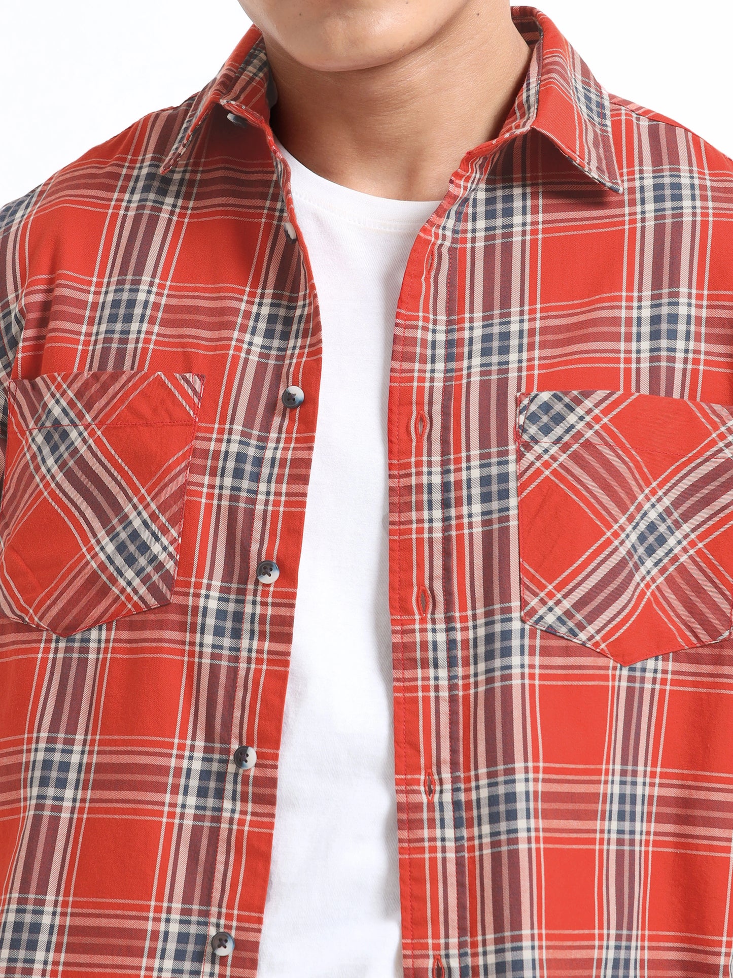 Timeless Grid Shirt - Red
