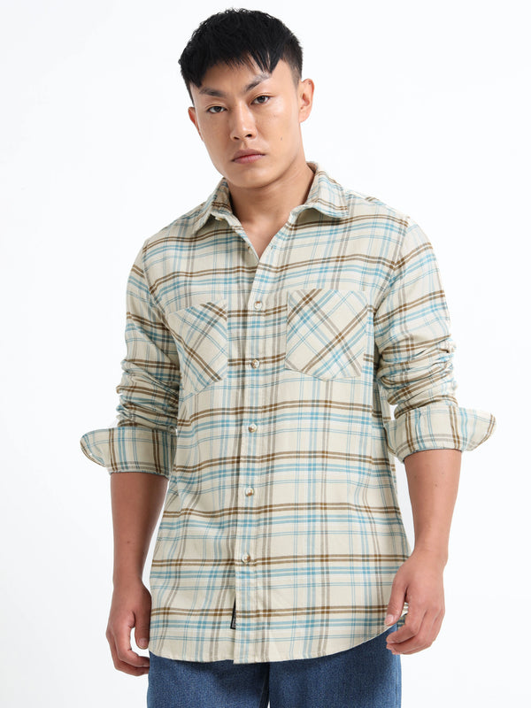 Timeless Grid Shirt - Cream