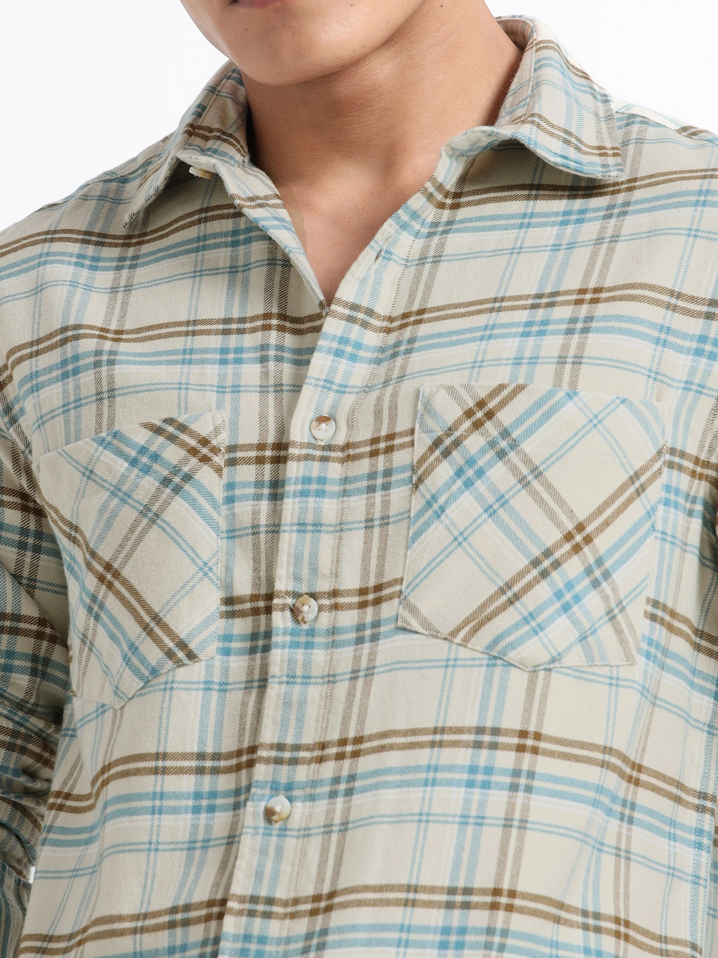 Timeless Grid Shirt - Cream