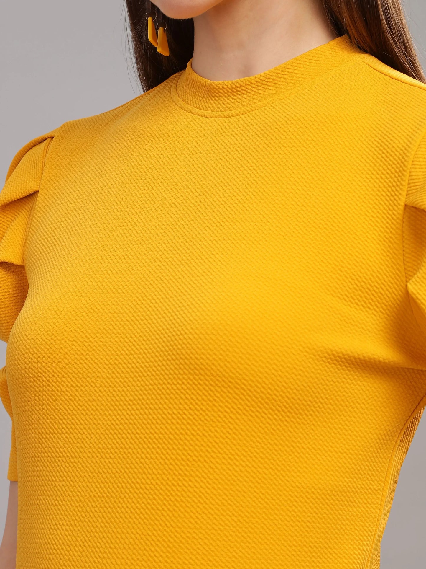 Women Karara Top - Mustard