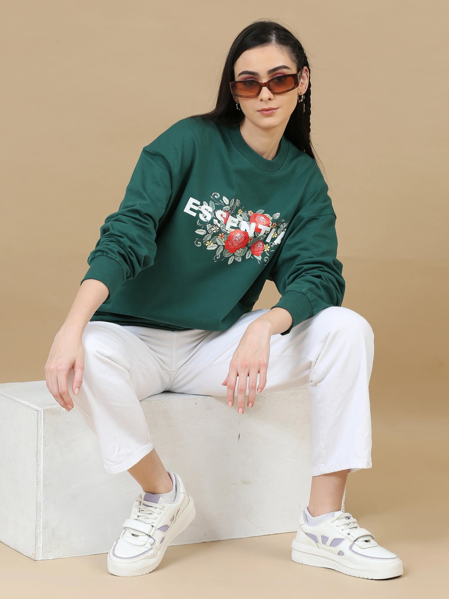 Street Aura Oversized Sweatshirt - Essential