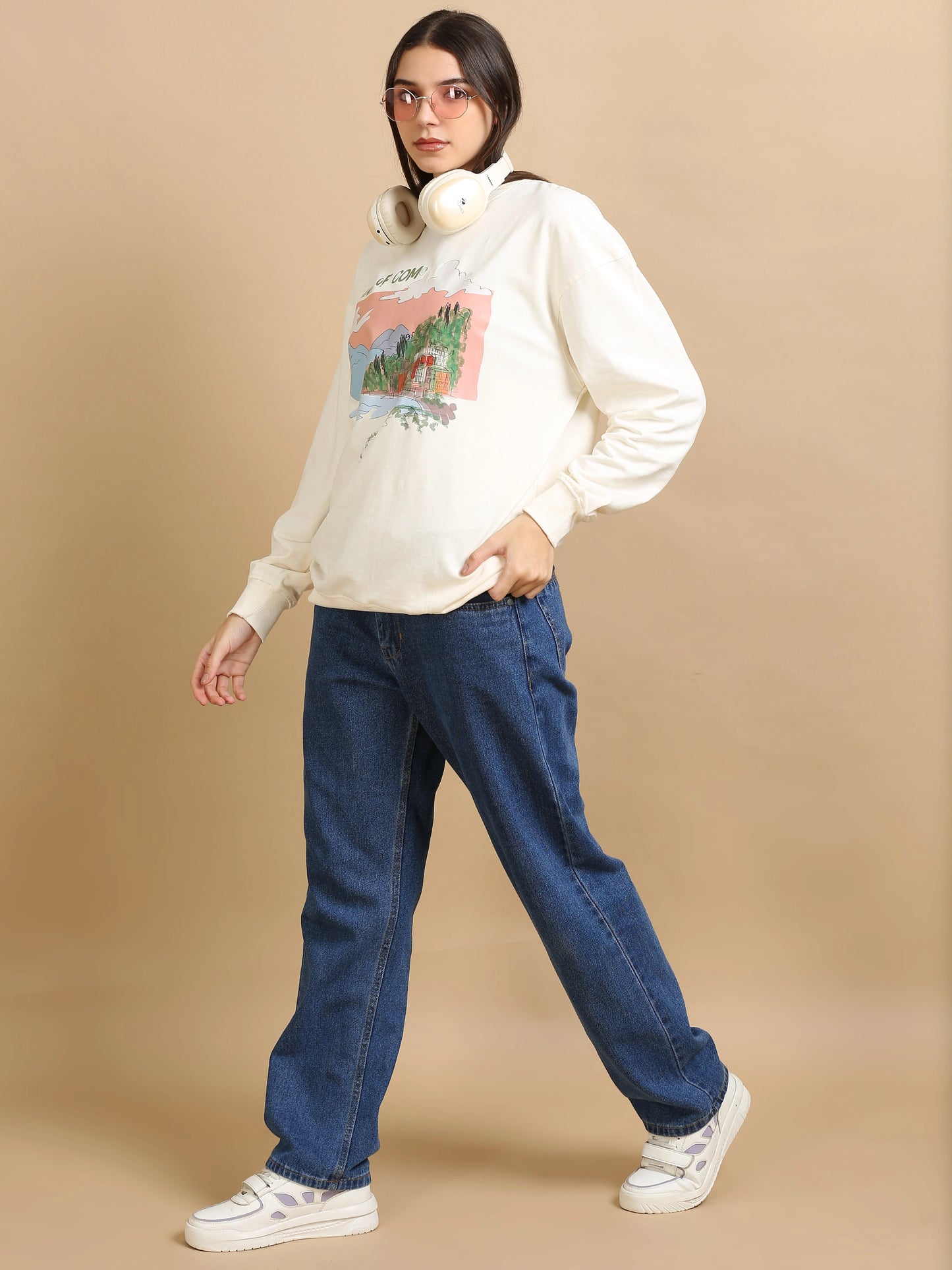 Street Aura Oversized Sweatshirt - Lake of Como