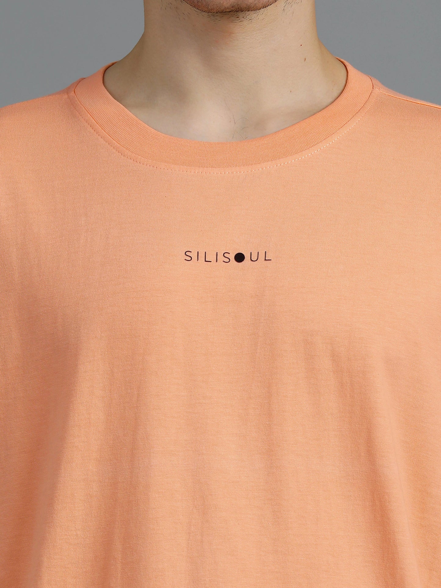 Core Logo Oversized Tee - Peach