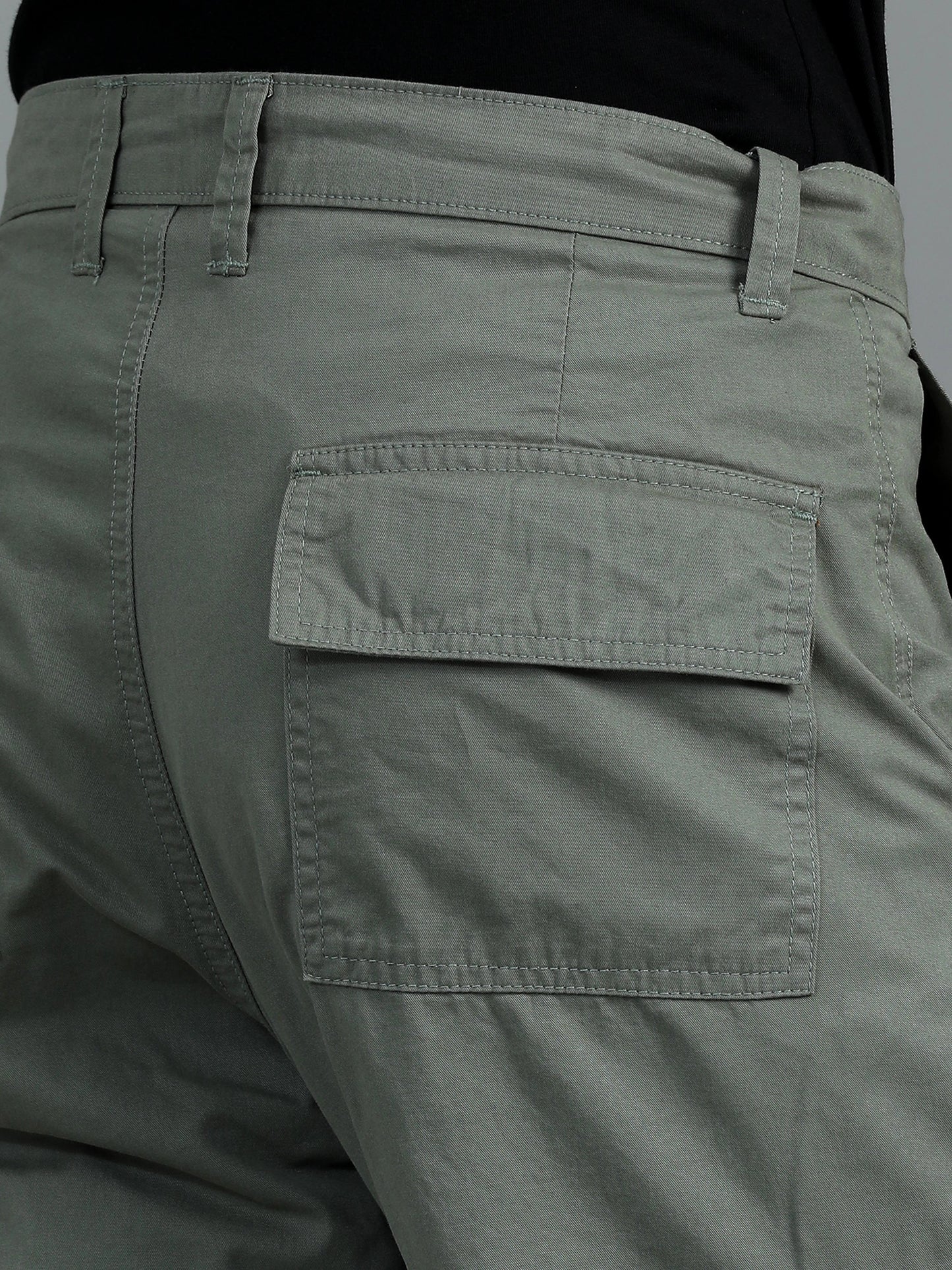 Cool Comfort Cargo Trousers - Moss Green