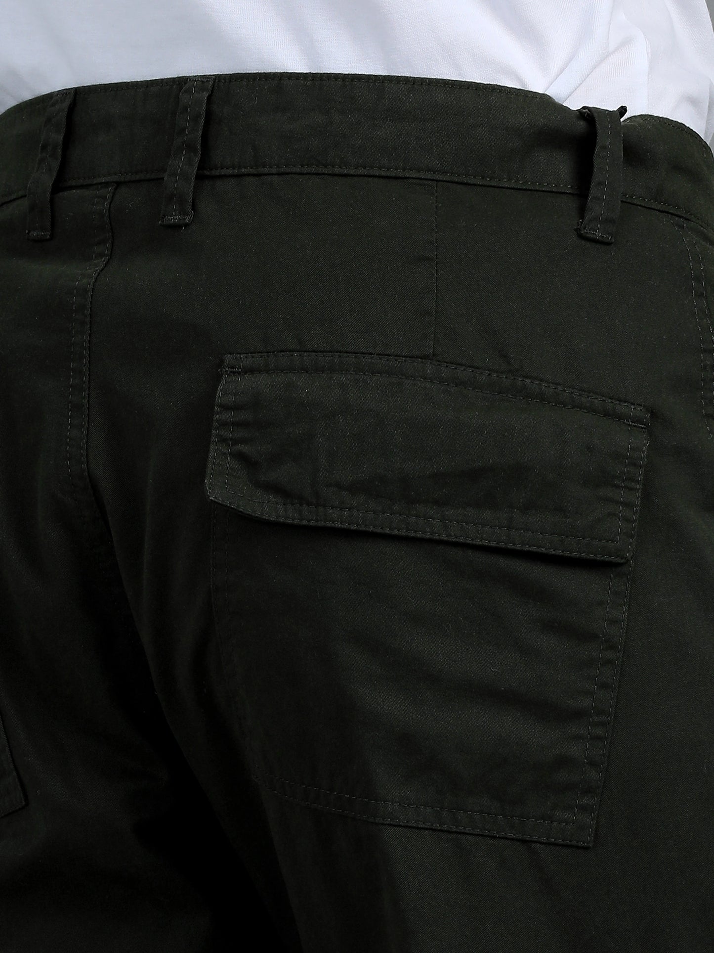 Cool Comfort Cargo Trousers - Dark Olive