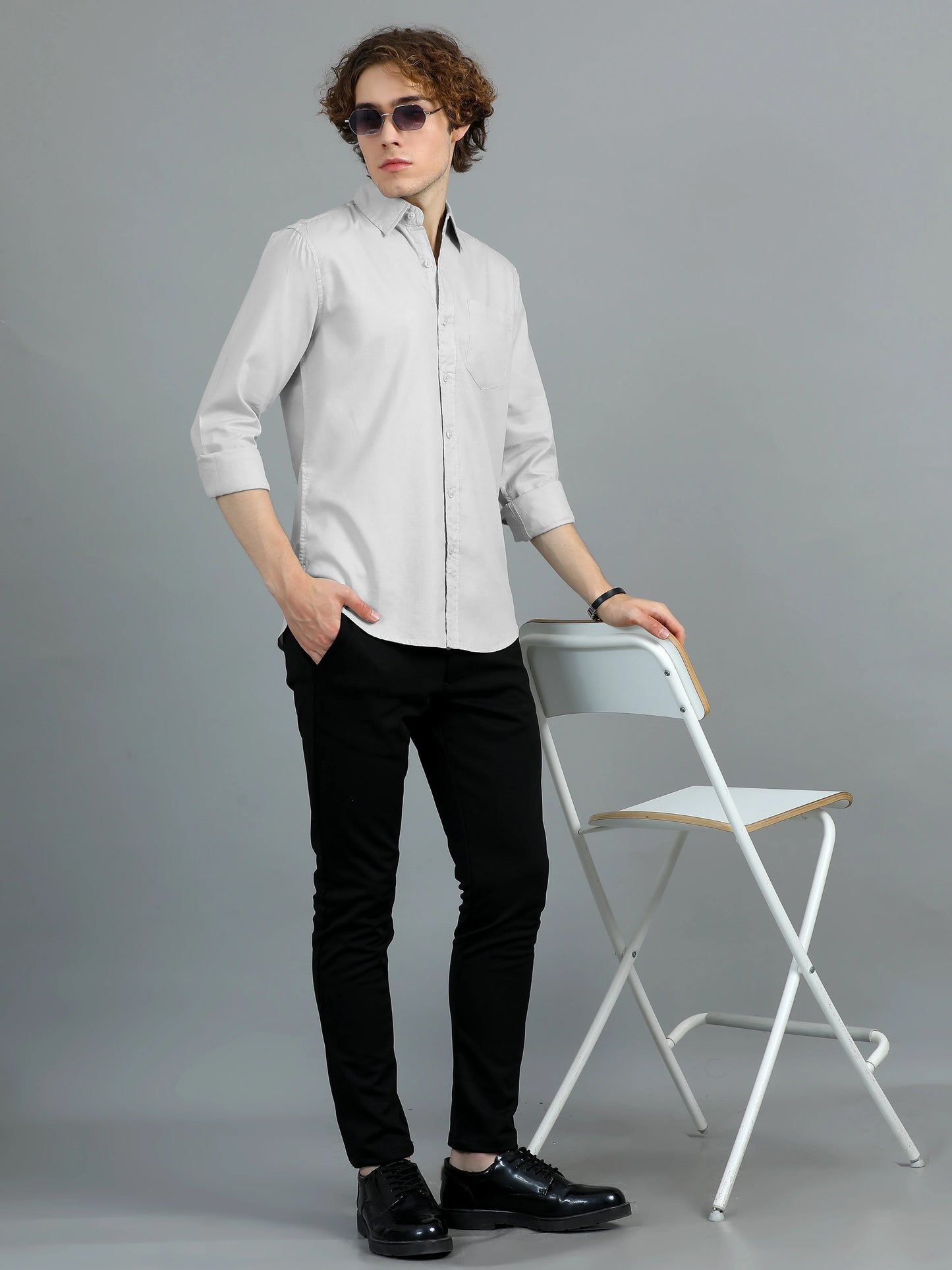 Urban Classic Textured Shirt - Grey