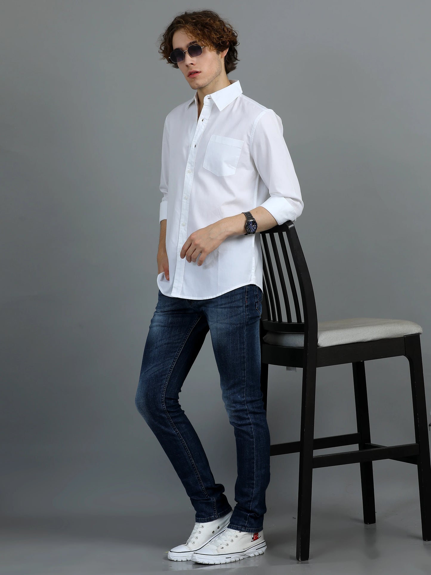 Urban Classic Textured Shirt - White