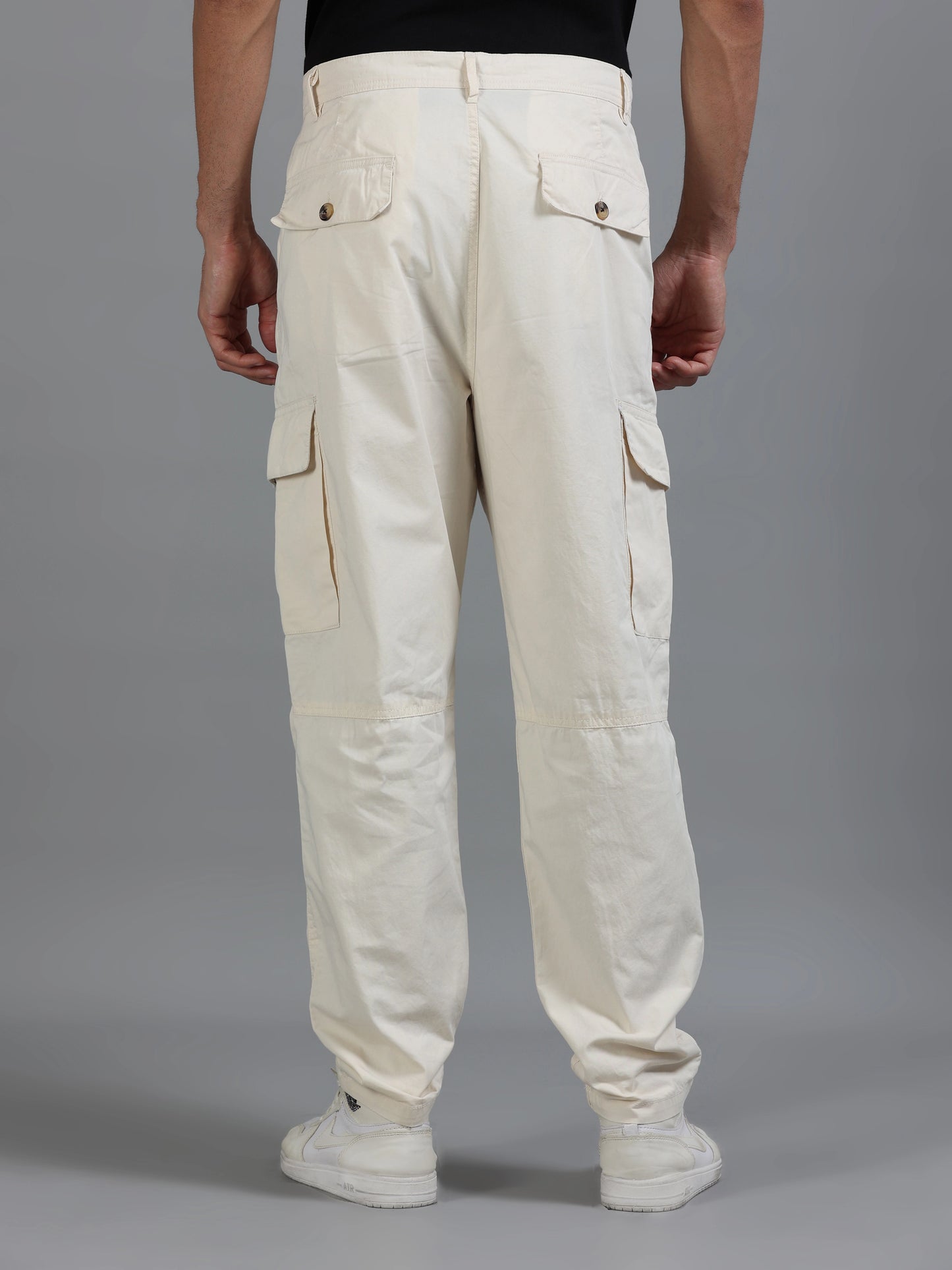 Cool Comfort Cargo Trousers - Light Beige