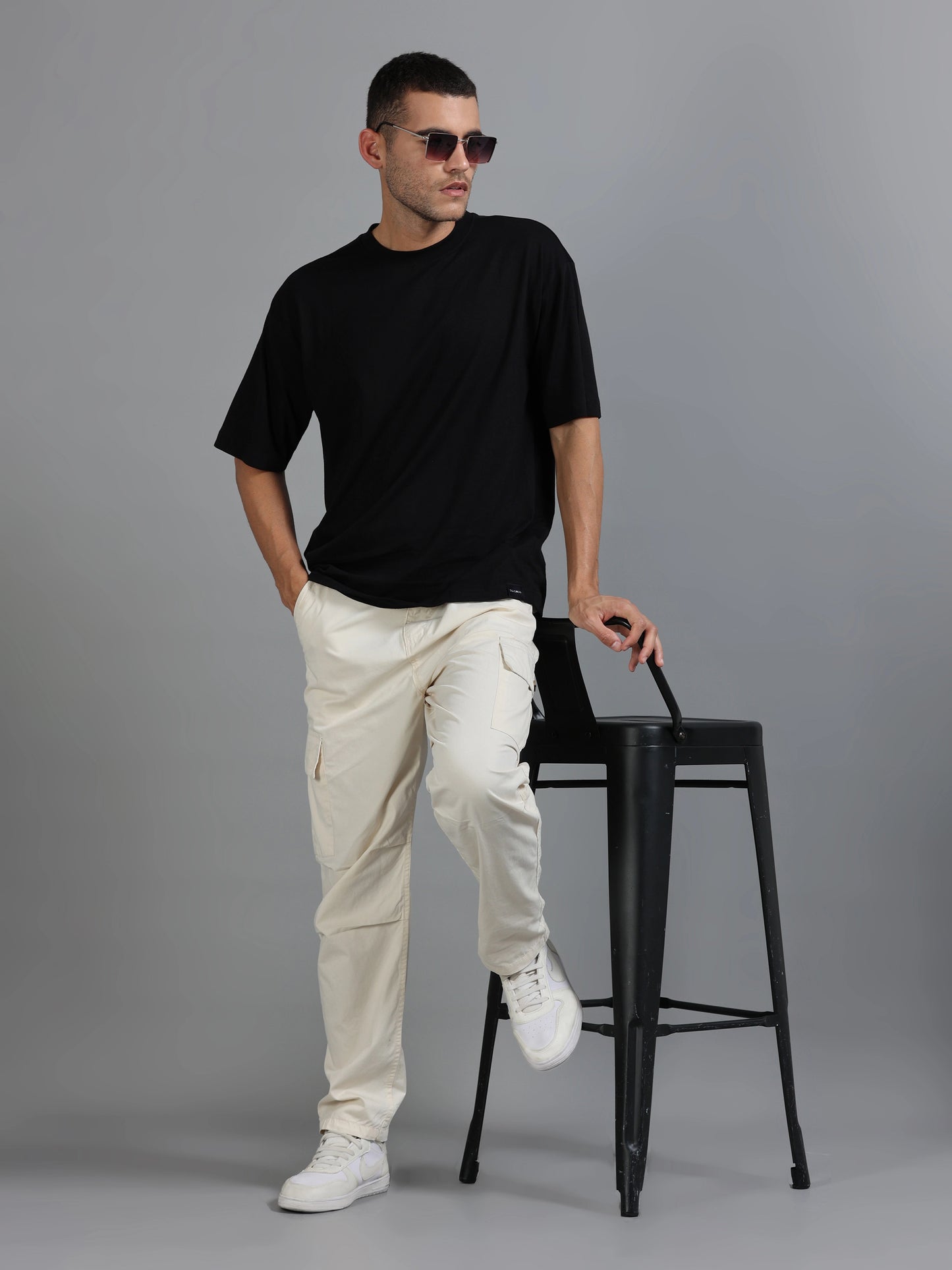 Cool Comfort Cargo Trousers - Light Beige