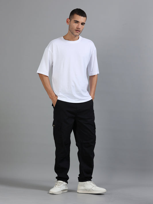 Freedom Fit Cargo Trousers - Jet Black