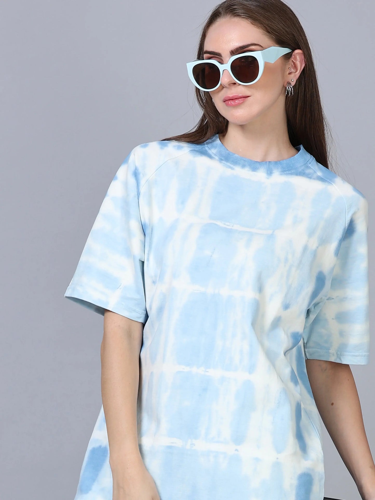 Everyday Statement T-Shirt - Tie and Dye Blue
