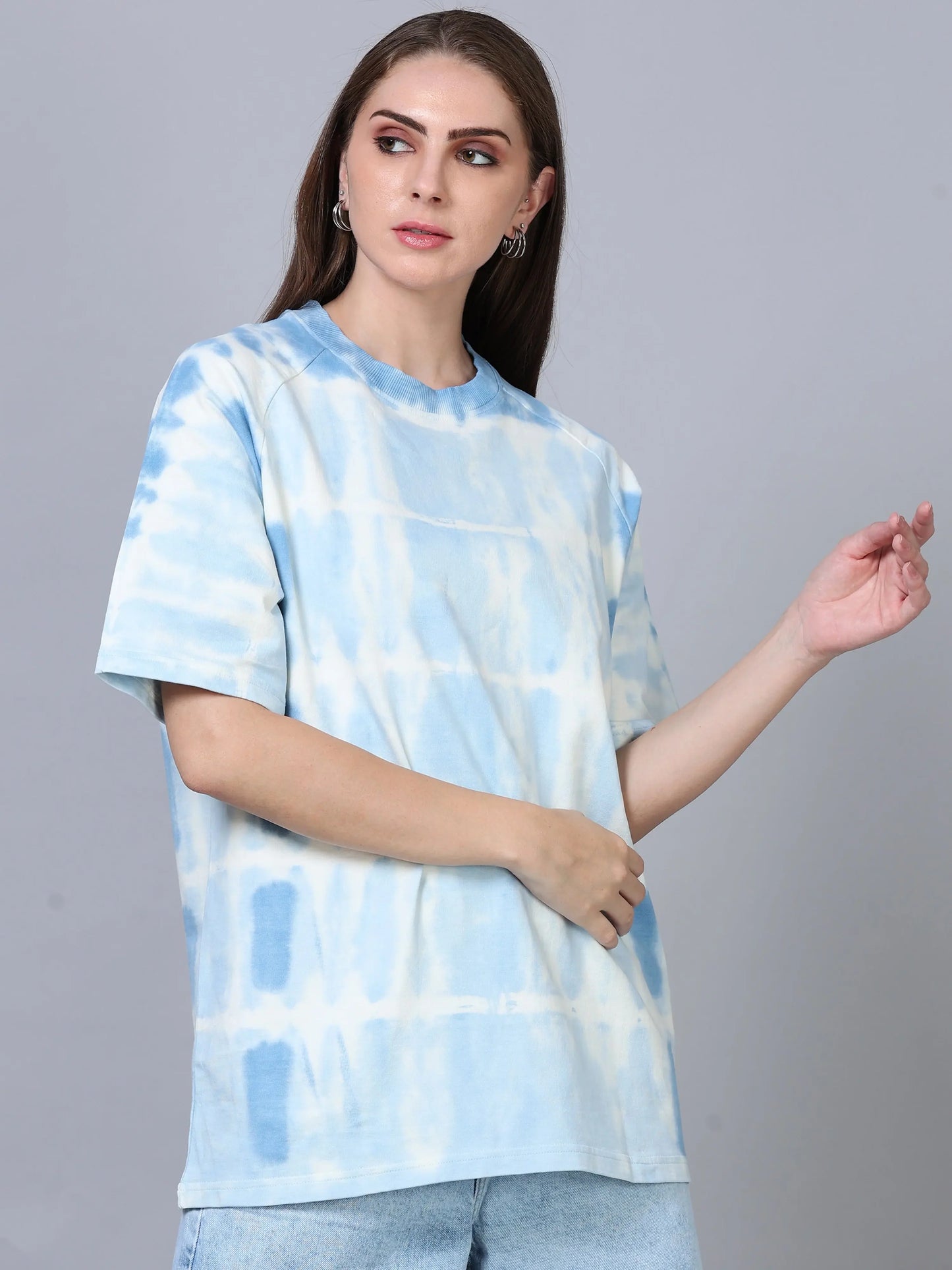 Everyday Statement T-Shirt - Tie and Dye Blue