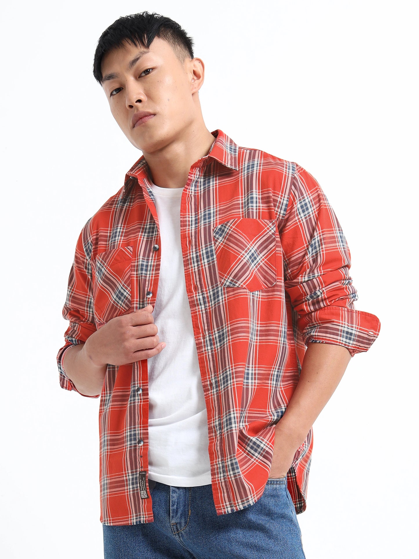 Timeless Grid Shirt - Red