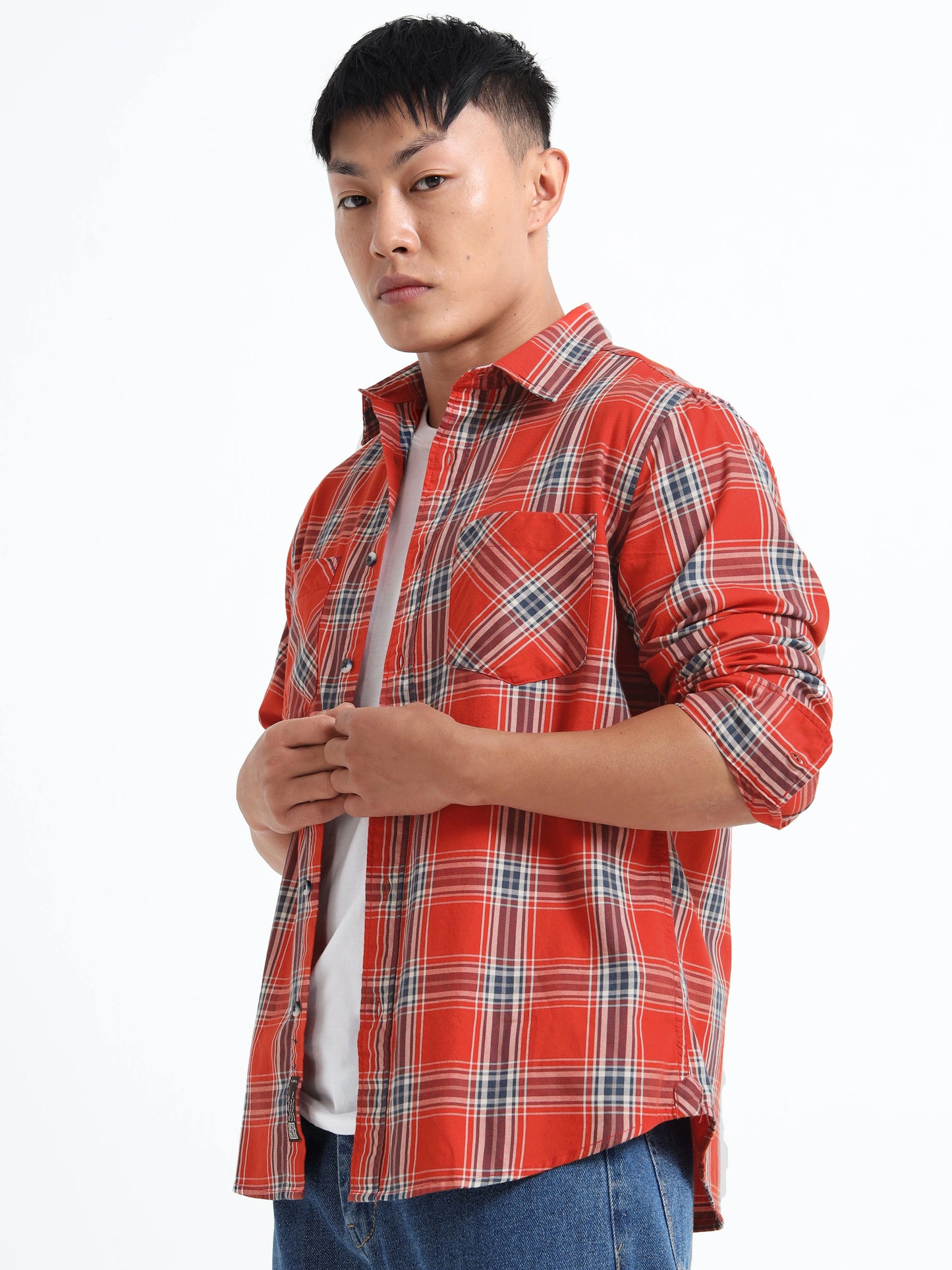 Timeless Grid Shirt - Red