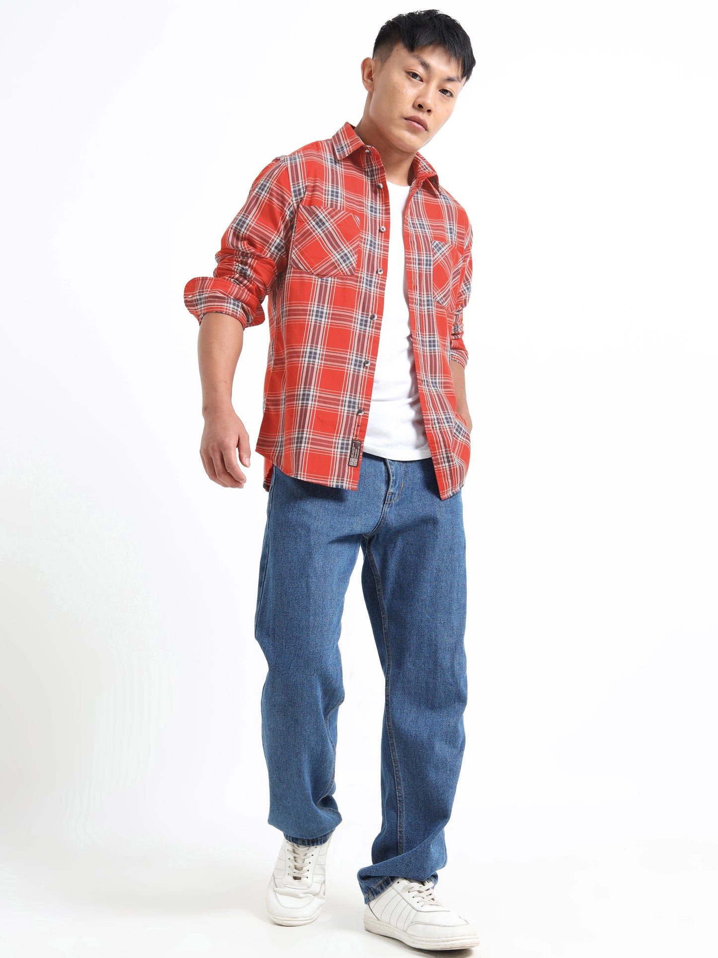 Timeless Grid Shirt - Red