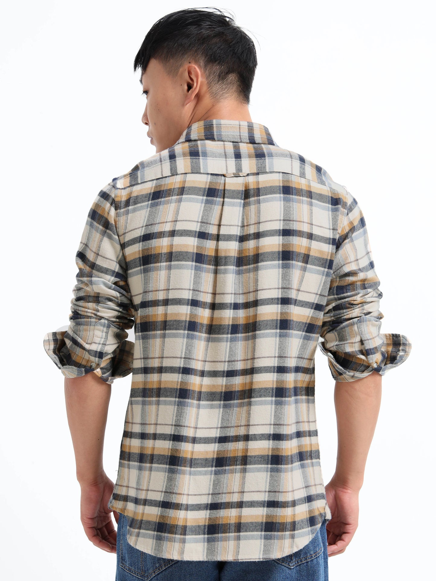 Timeless Grid Shirt - Beige