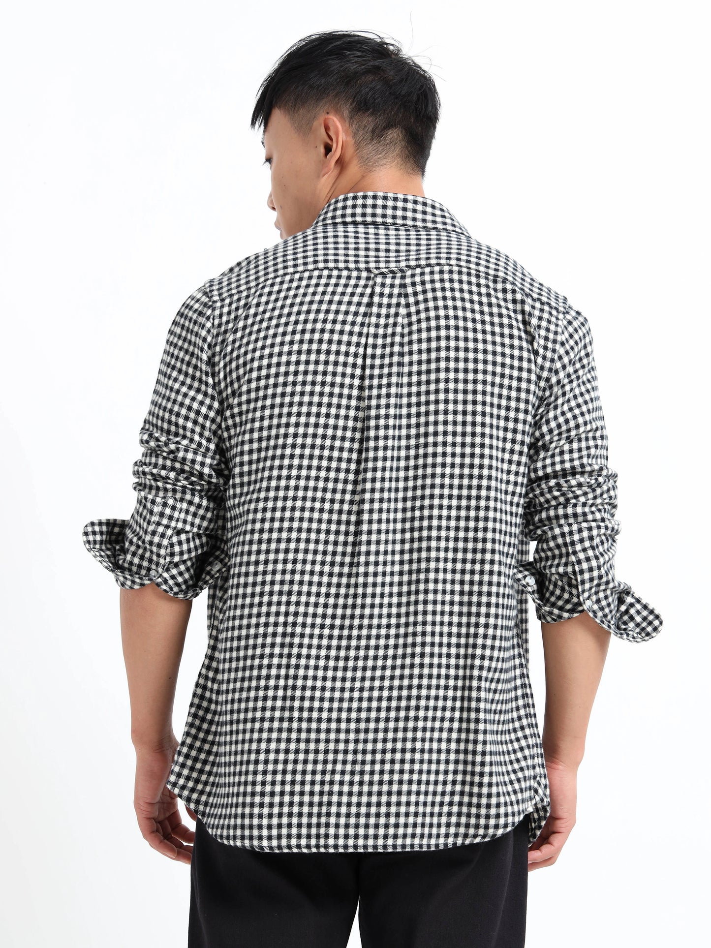 Timeless Grid Shirt - Black and White