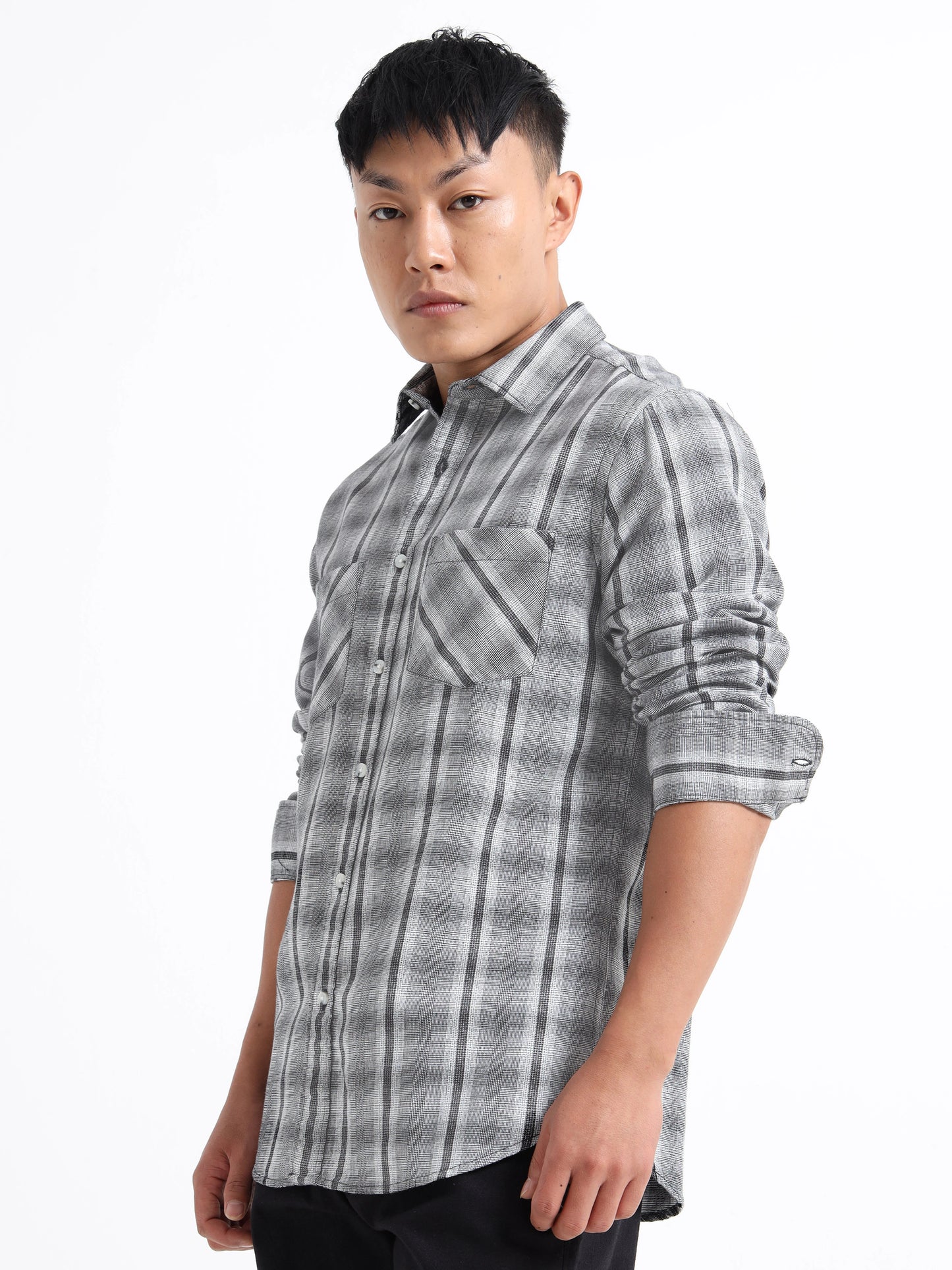 Timeless Grid Shirt - Grey