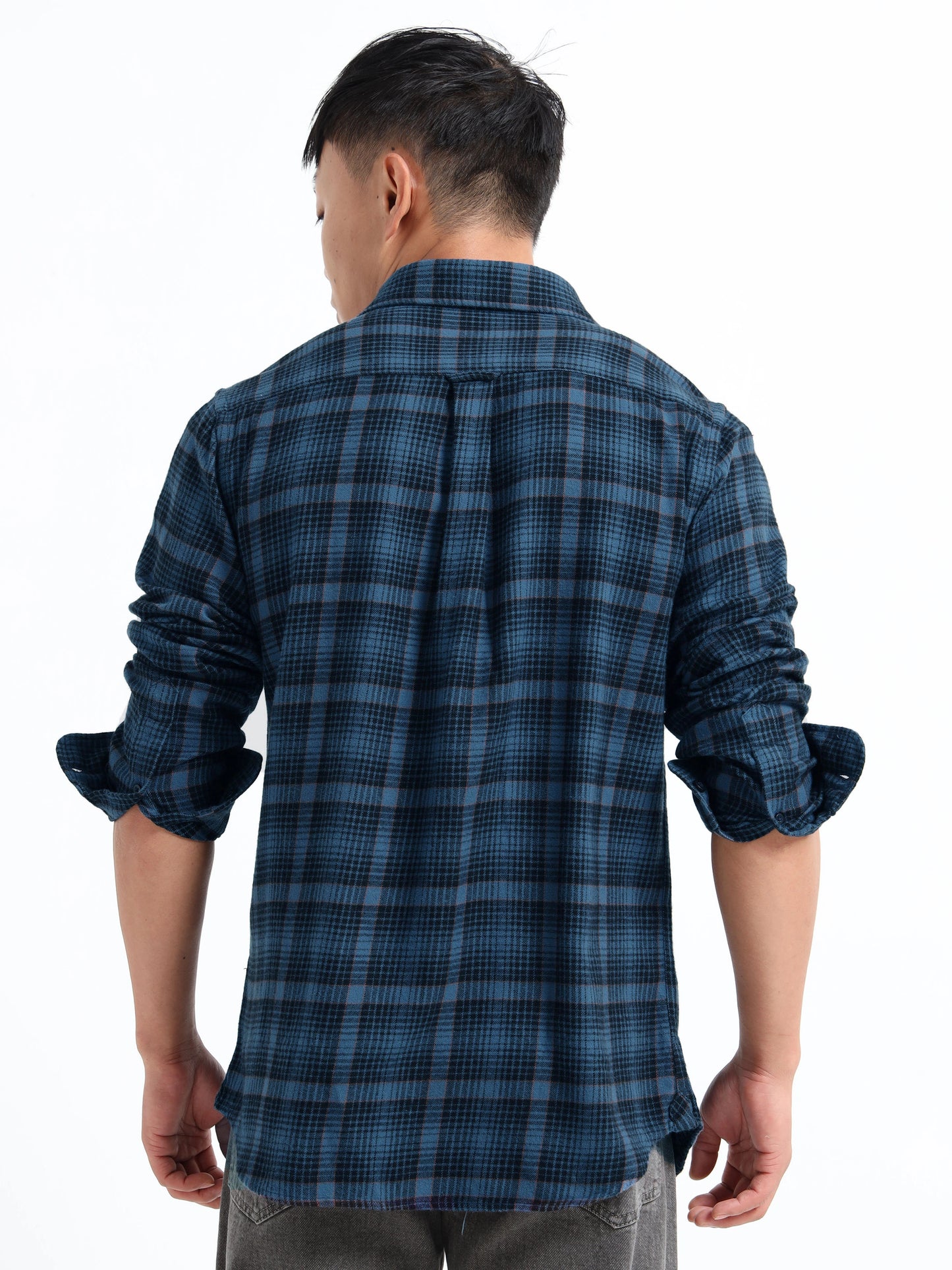 Timeless Grid Shirt - Blue and Black