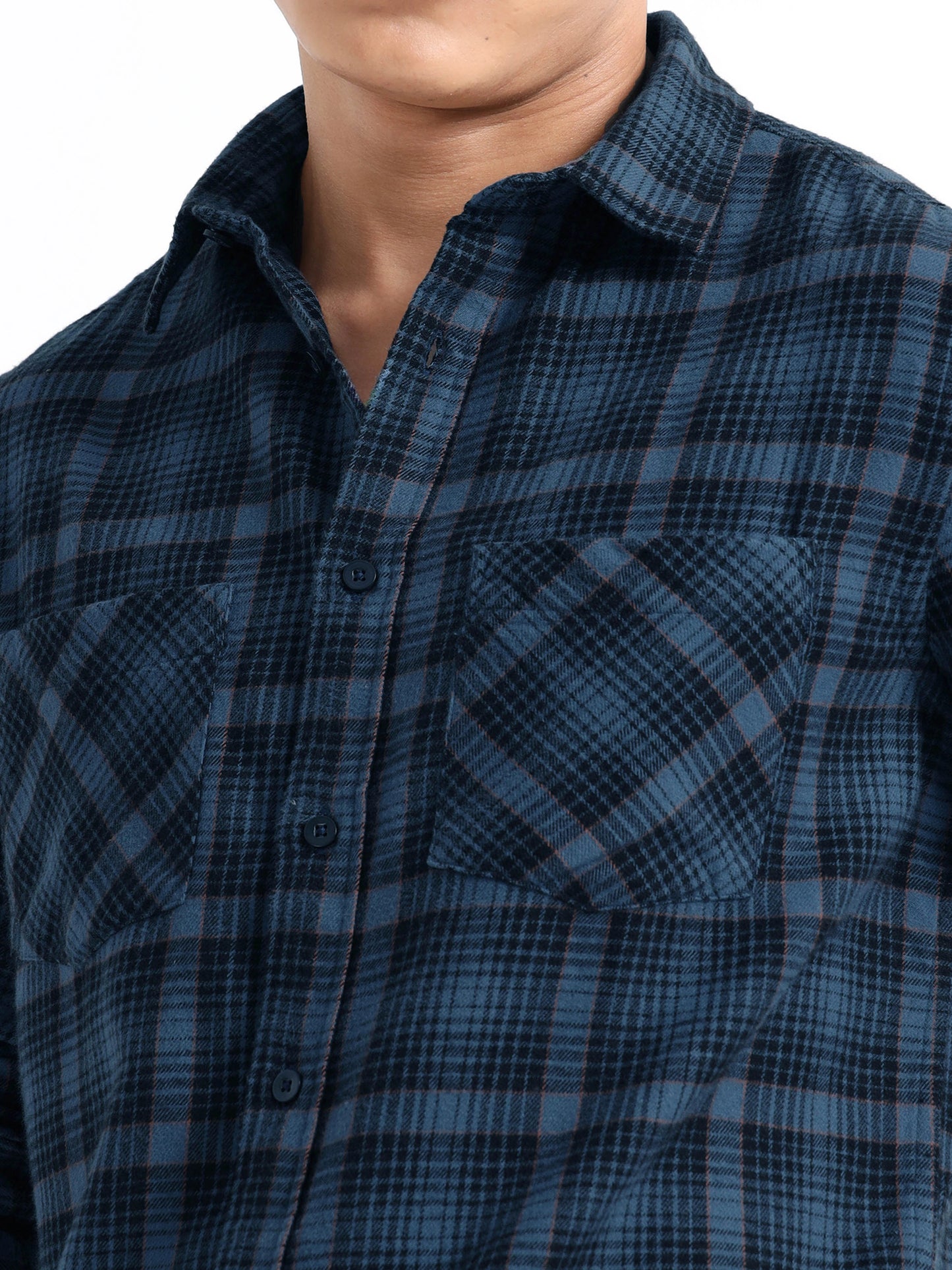 Timeless Grid Shirt - Blue and Black