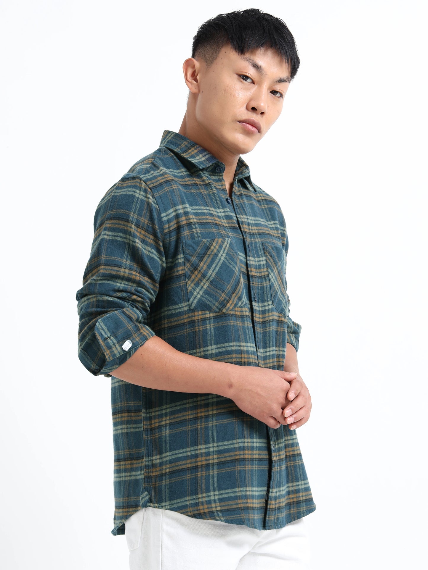 Timeless Grid Shirt - Midnight Navy