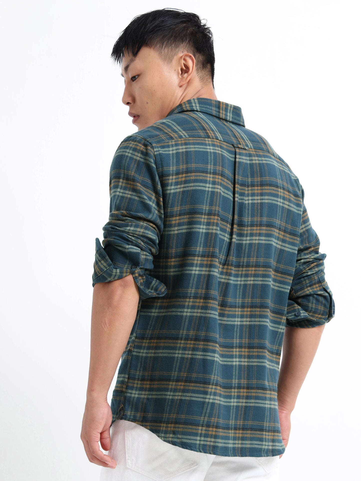 Timeless Grid Shirt - Midnight Navy