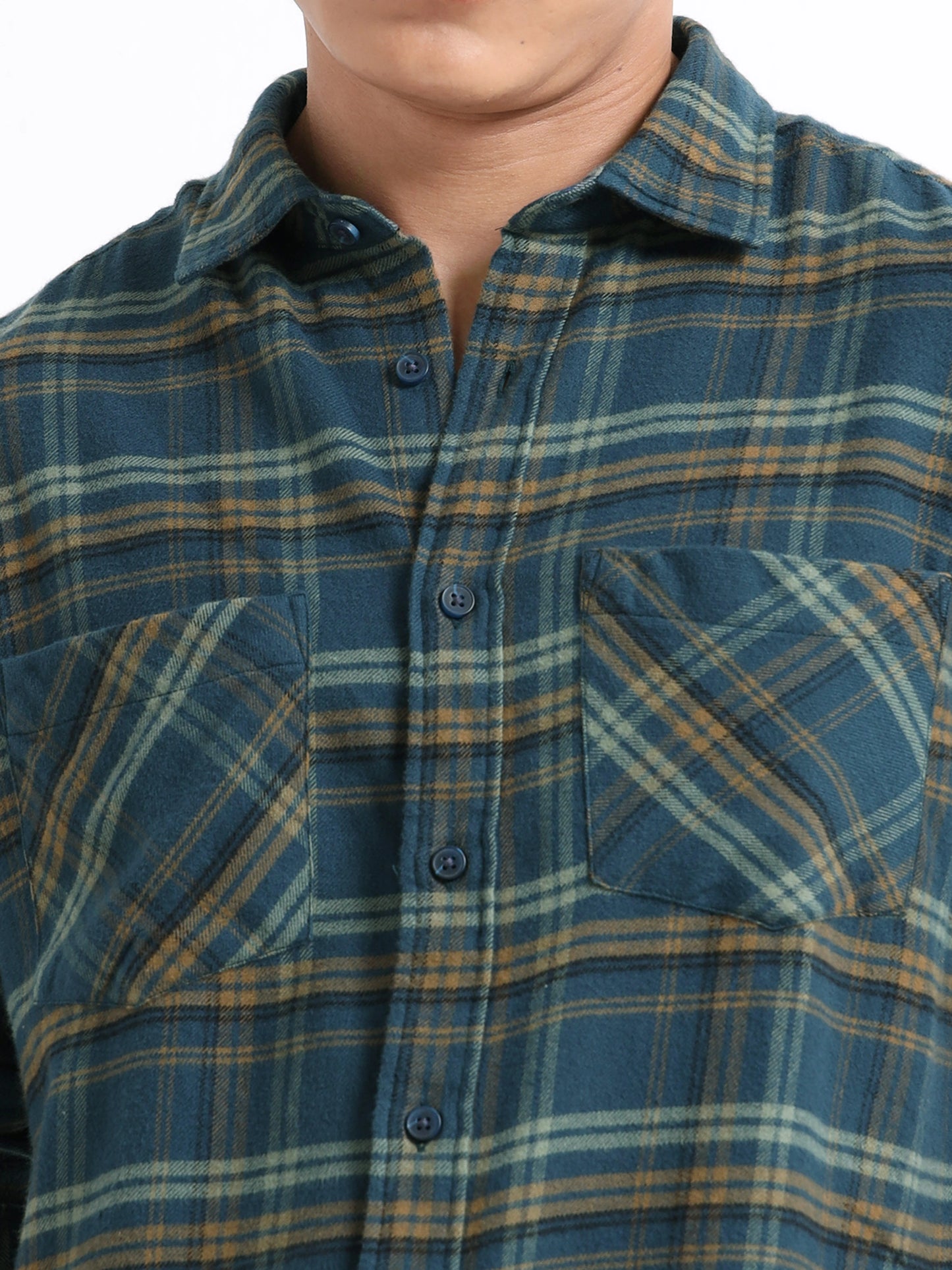 Timeless Grid Shirt - Midnight Navy