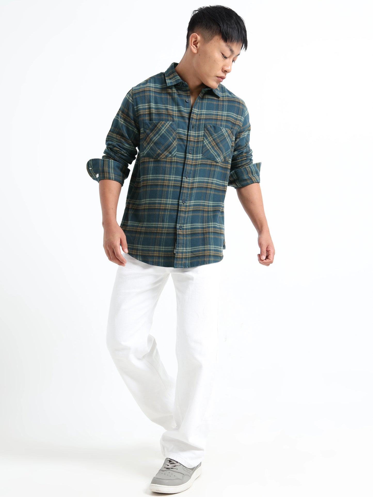 Timeless Grid Shirt - Midnight Navy