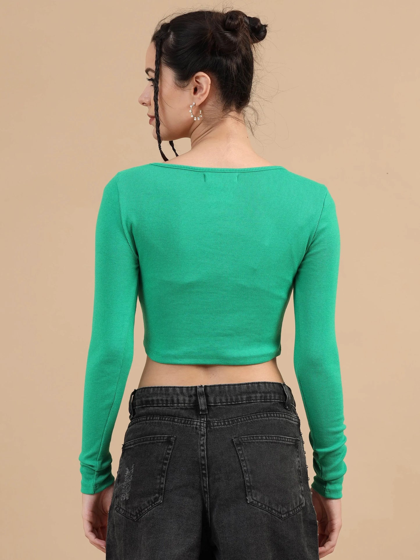 Flex Fit Crop Top - Green