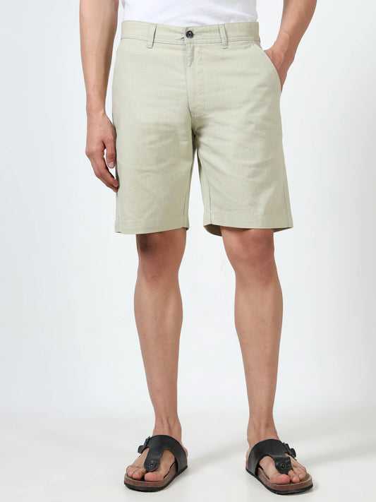 Breeze Linen Shorts - Sage