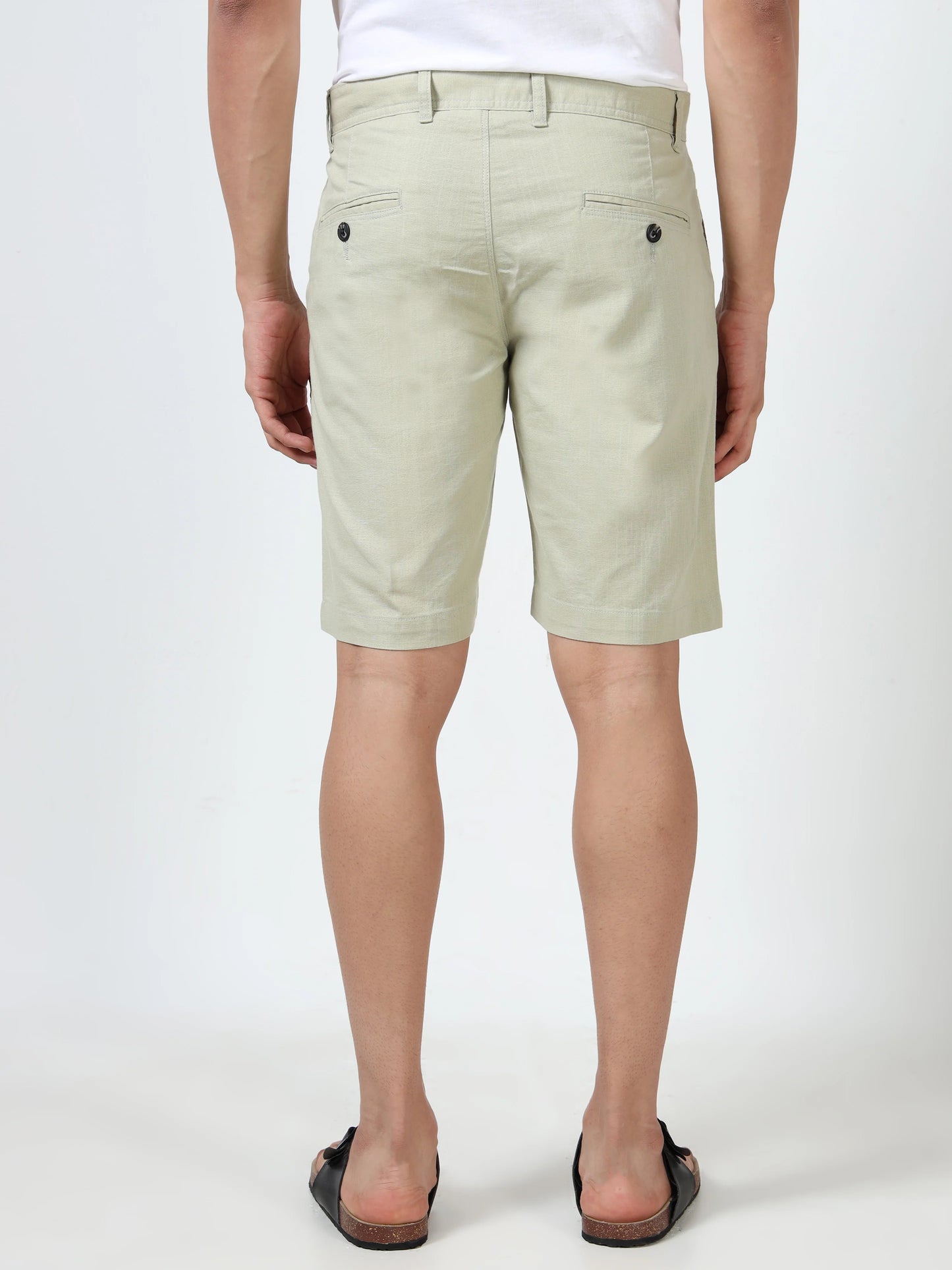 Breeze Linen Shorts - Sage