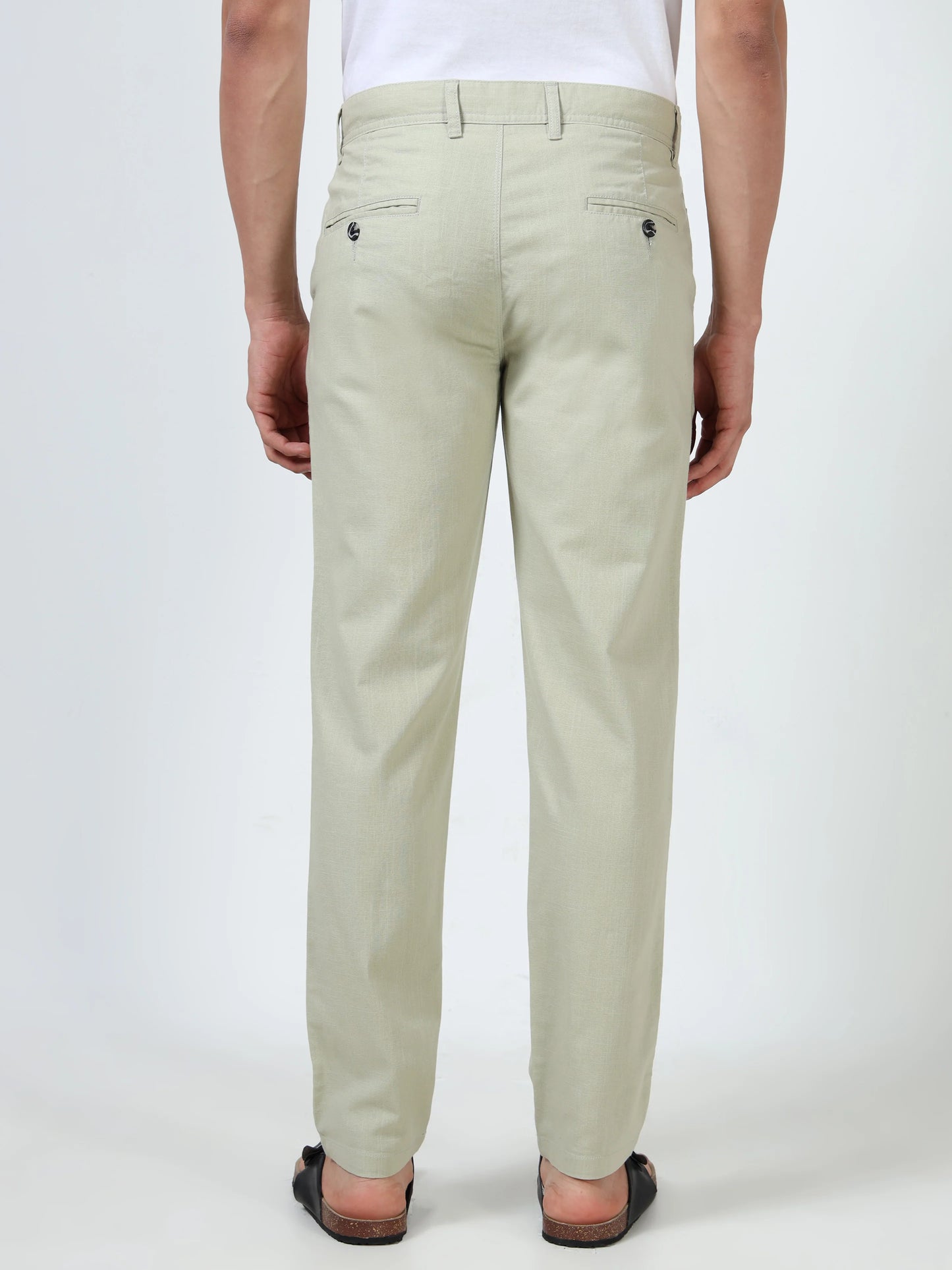 Everyday Ease Linen Trousers - Sage