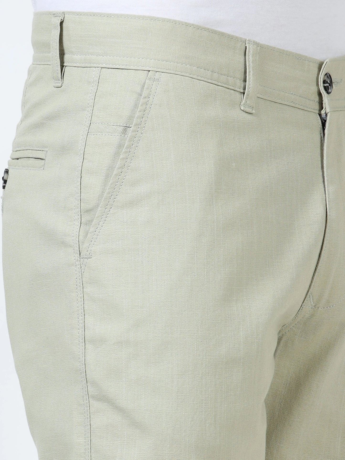 Everyday Ease Linen Trousers - Sage