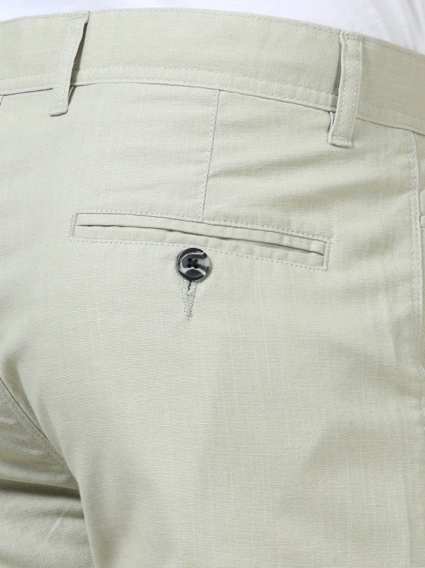 Everyday Ease Linen Trousers - Sage