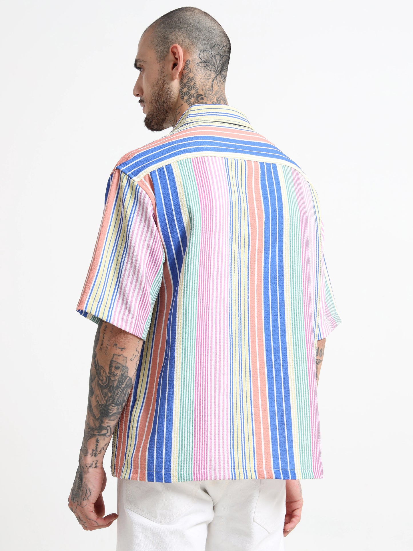 Textured Summer Shirt - Multi Coloured