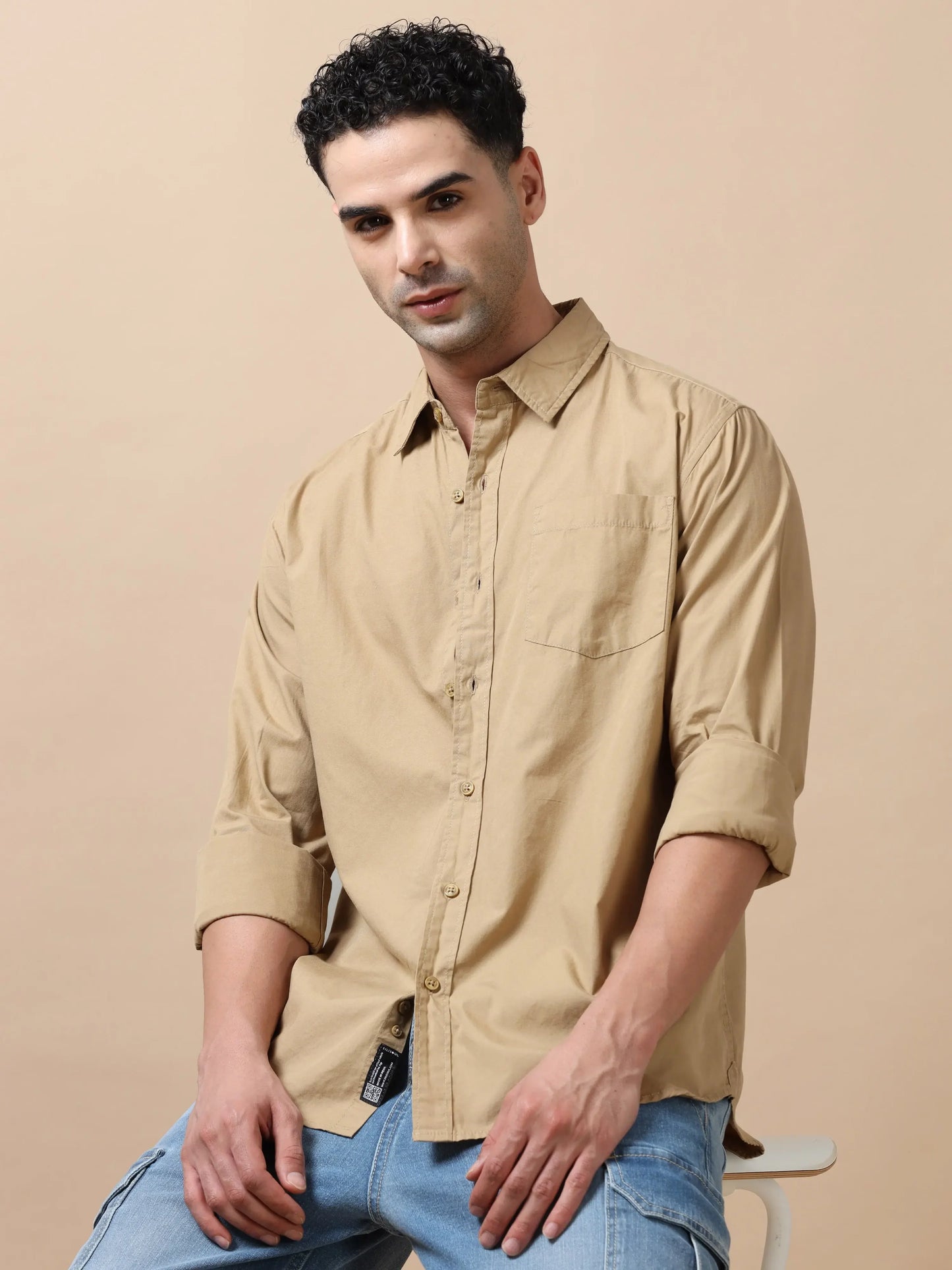 Essential Classic Cotton Shirt - Khaki