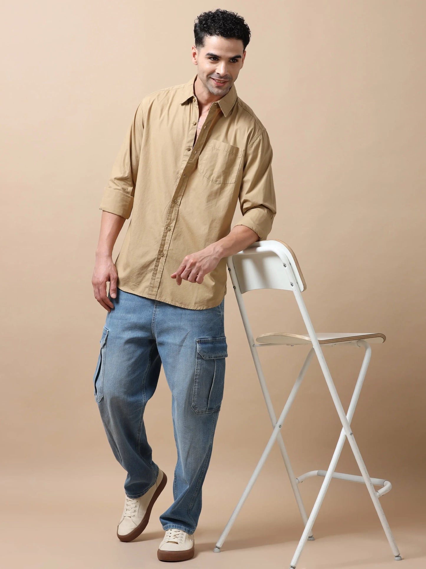 Essential Classic Cotton Shirt - Khaki