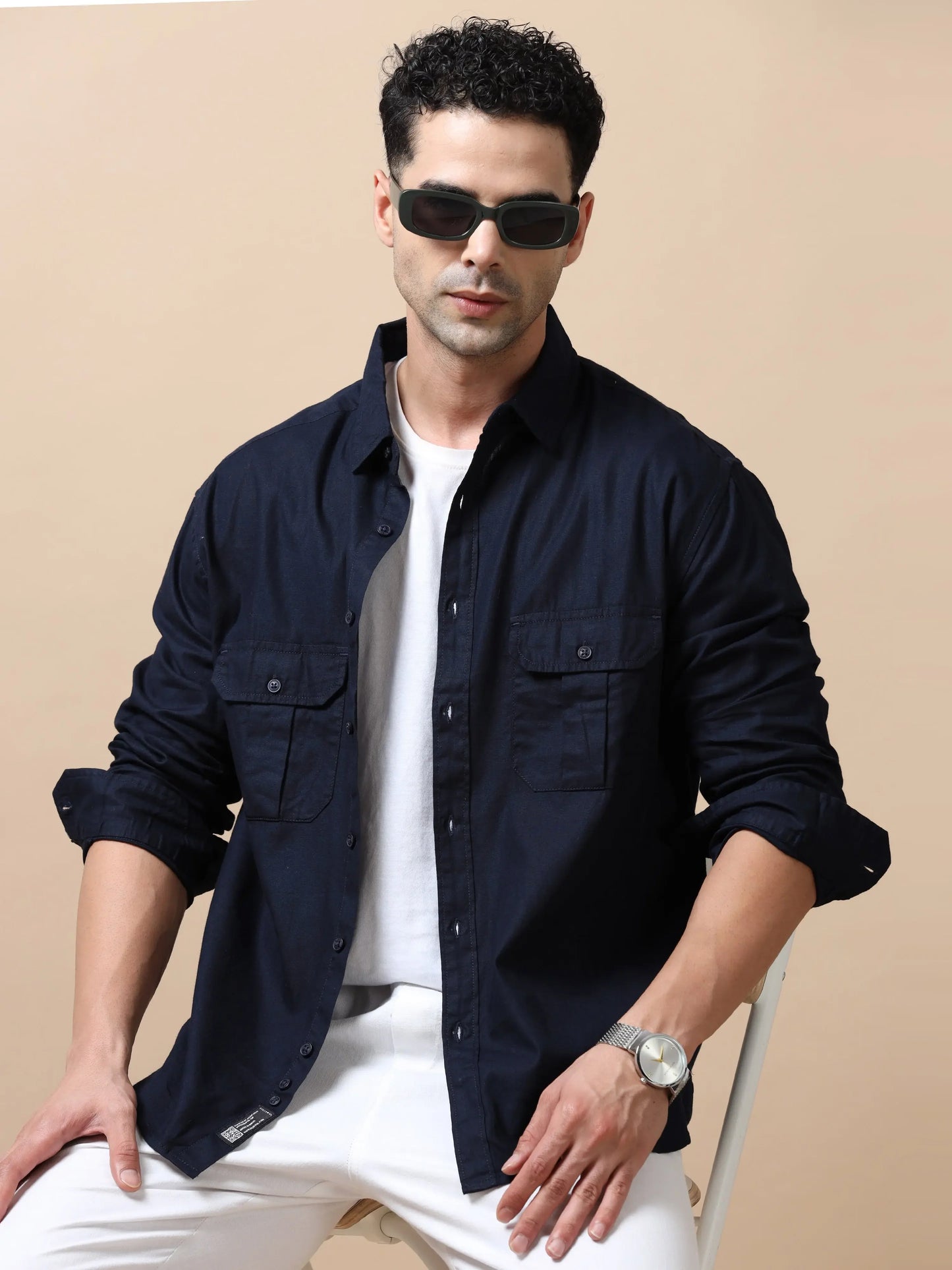 Essential Classic Cotton Shirt - Black