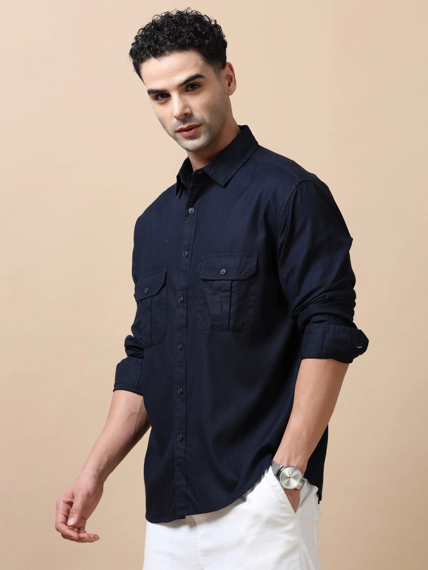 Essential Classic Cotton Shirt - Black