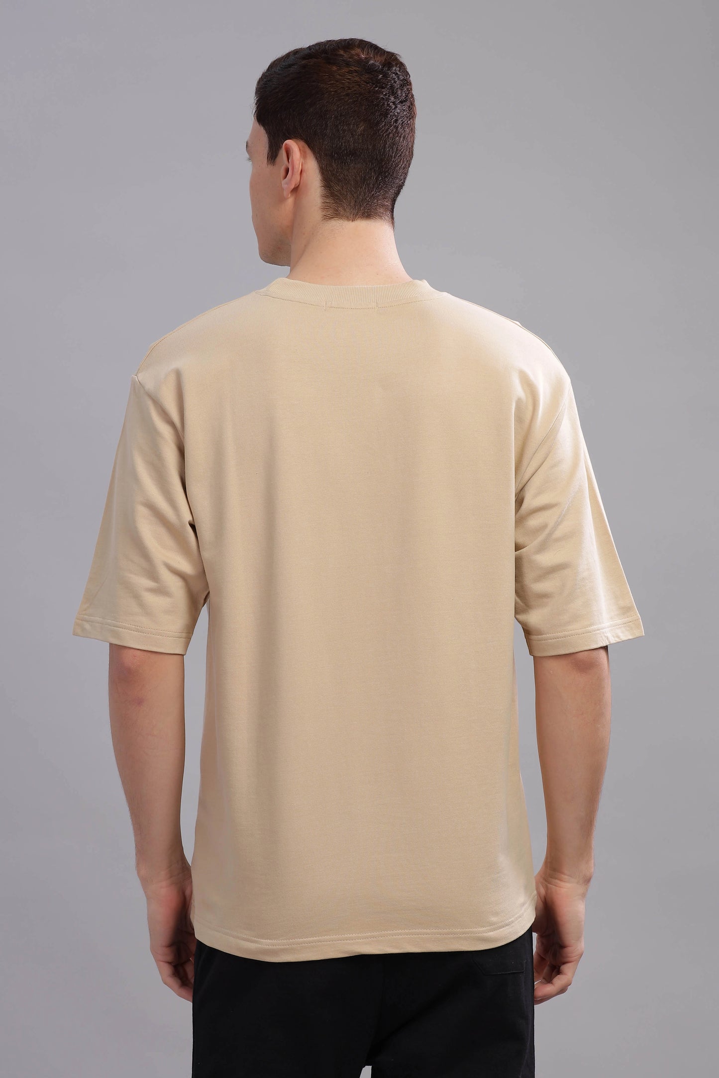 Oversized Essential Tee - Solid Beige