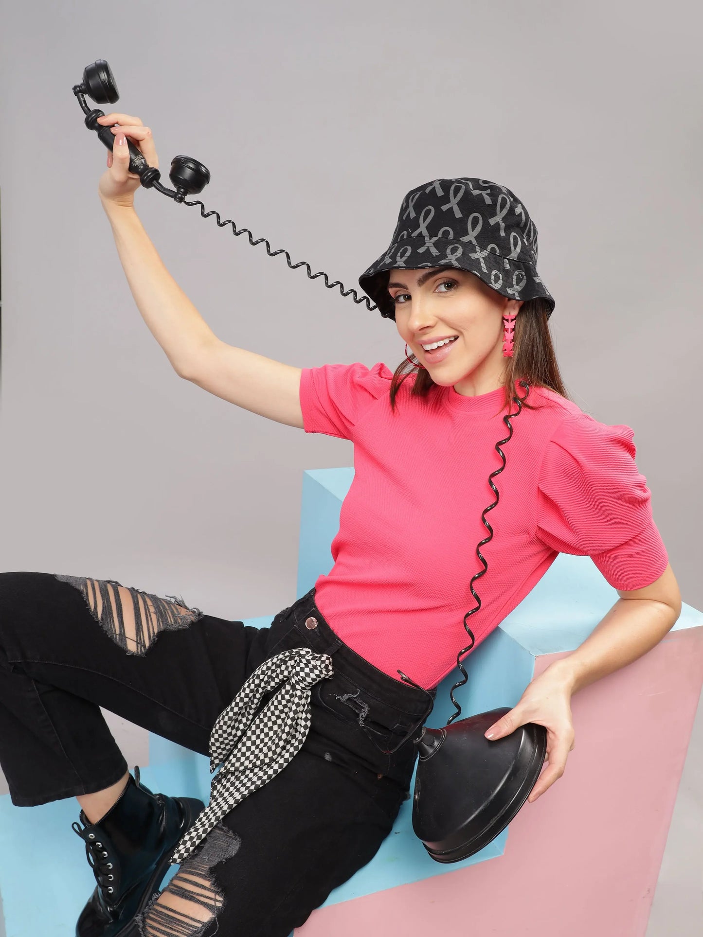 Women Karara Top - Dark Pink