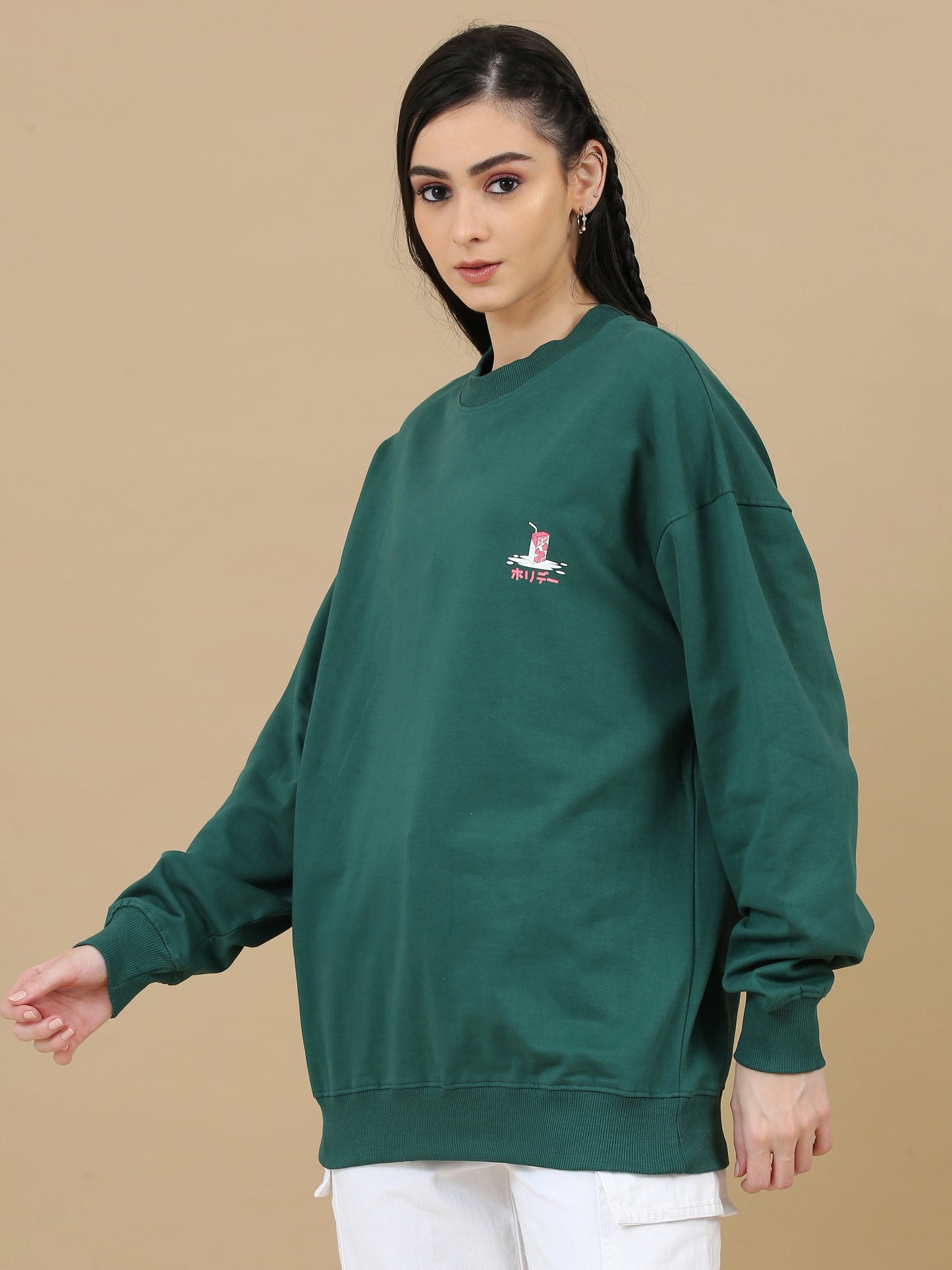 Street Aura Oversized Sweatshirt - Make Every Day Meaningful