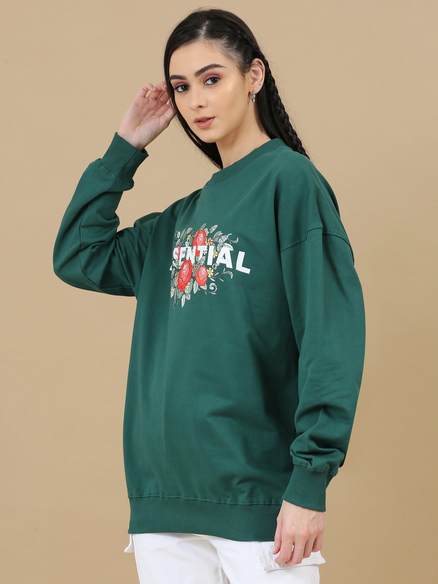 Street Aura Oversized Sweatshirt - Essential