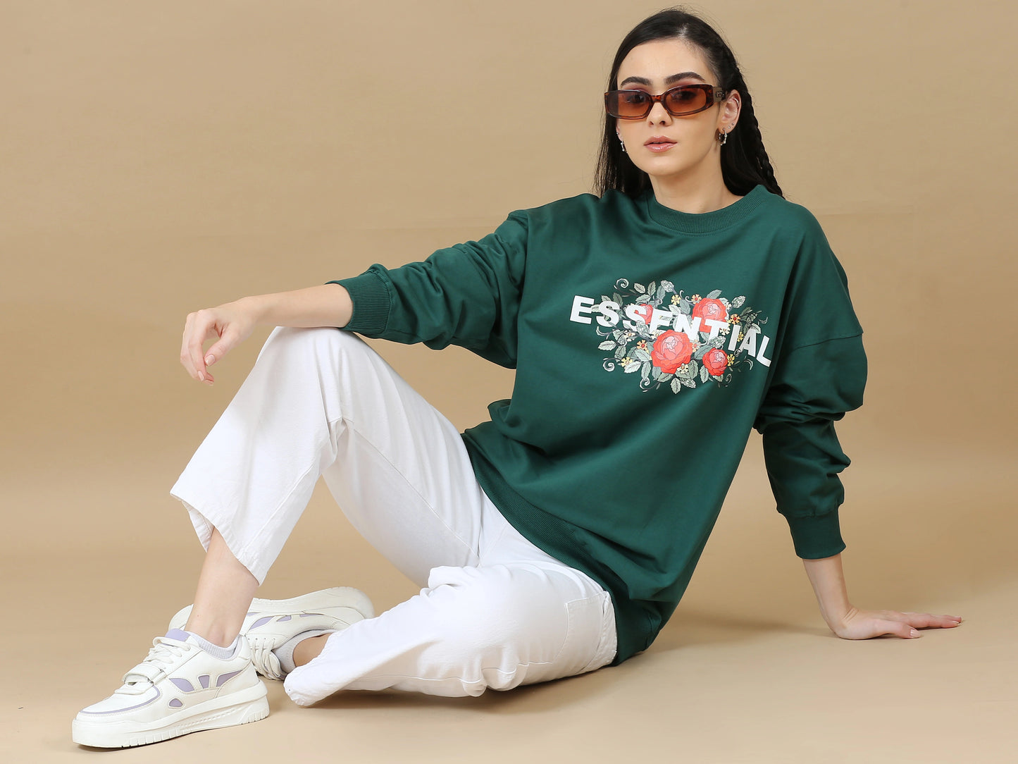 Street Aura Oversized Sweatshirt - Essential