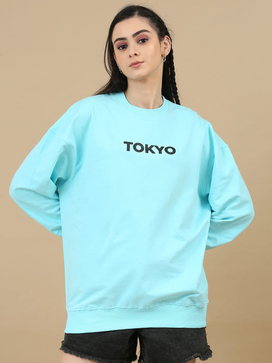 Street Aura Oversized Sweatshirt - Tokyo