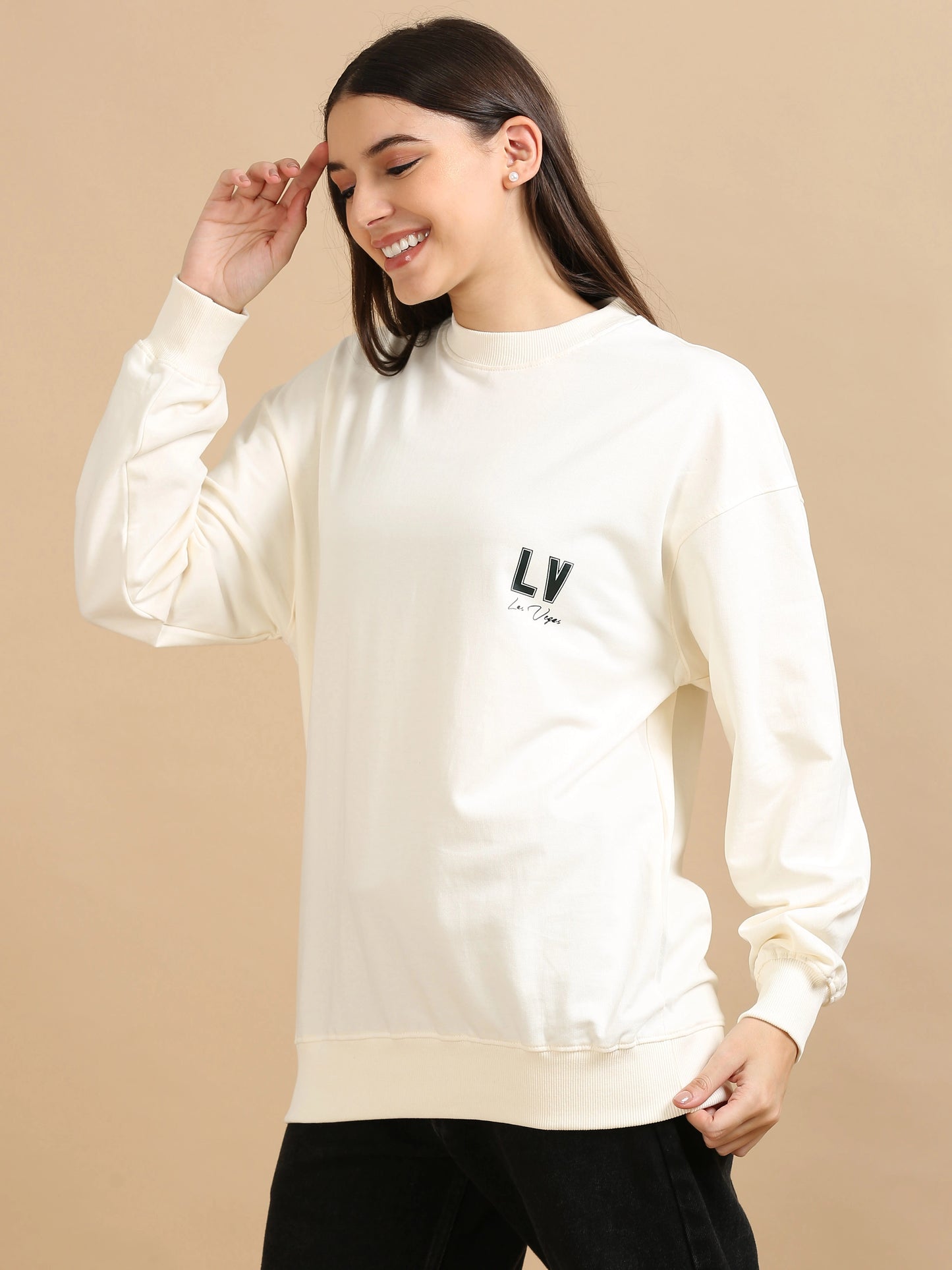 Street Aura Oversized Sweatshirt - Las Vegas