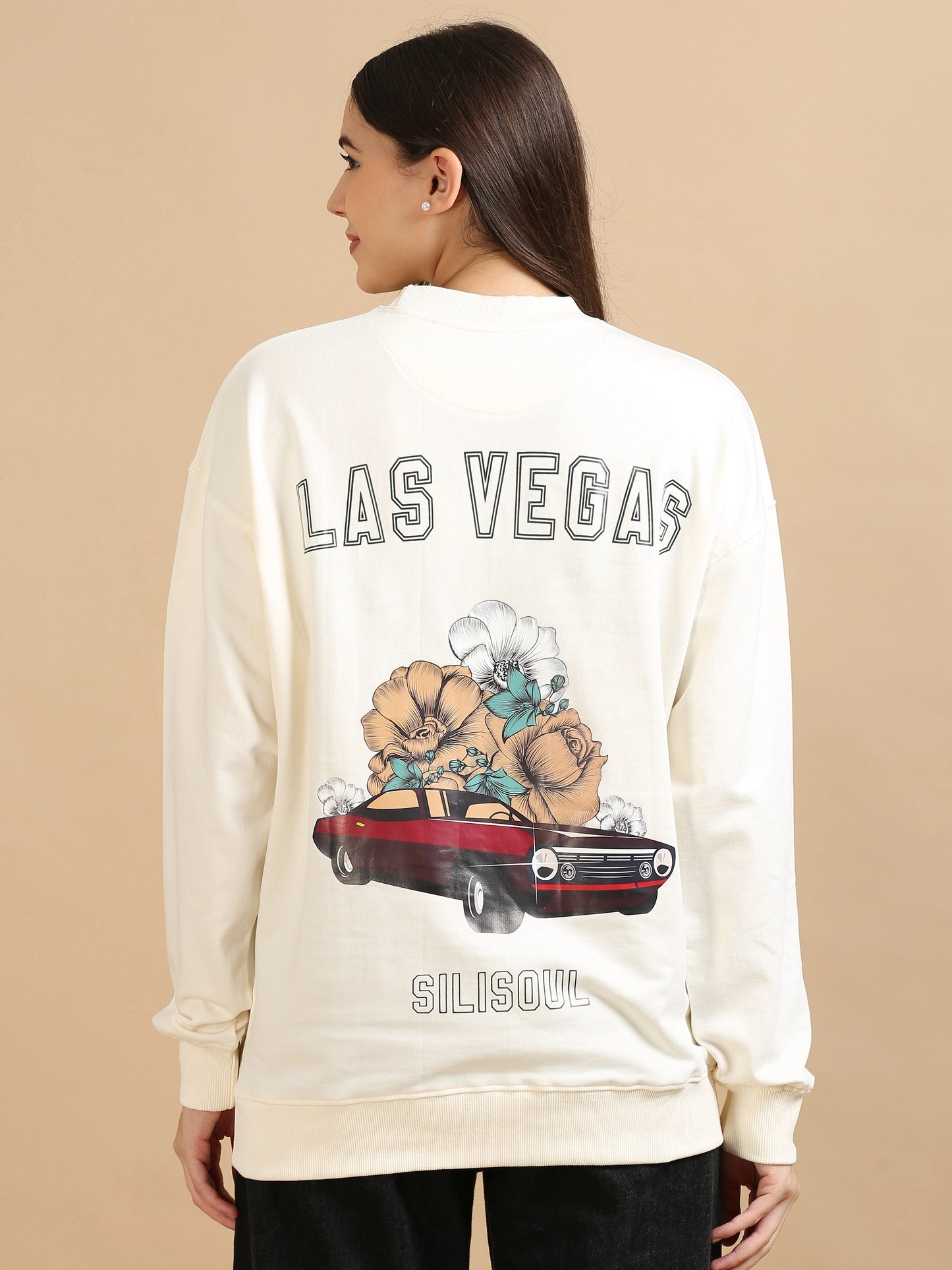 Street Aura Oversized Sweatshirt - Las Vegas