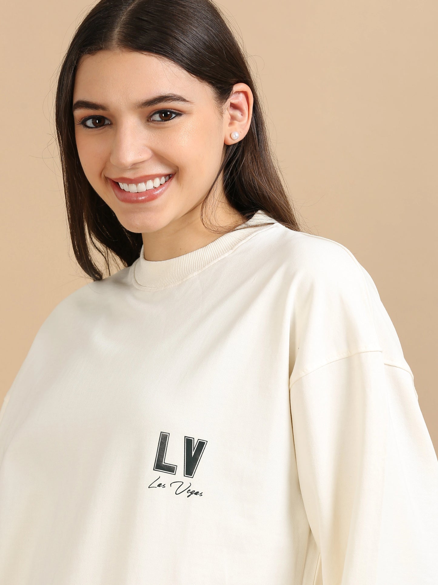 Street Aura Oversized Sweatshirt - Las Vegas