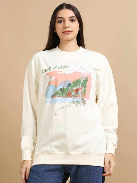 Street Aura Oversized Sweatshirt - Lake of Como